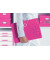F&auml;chermappe WOW 4589-00-23, pink metallic, A4, 6 F&auml;cher