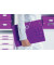 Fächermappe WOW 4589-00-62 A4 mit 6 Fächern 6-teilig blanko Kunststoff violett