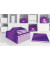 Notizbuch 4626-10-62, WOW, violett, A4, kariert, 90g, 80 Blatt / 160 Seiten