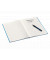 Notizbuch WOW 90g m.Kopfzeile blau A5 80 Bl kariert