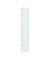 Schließfachschrank CLK124696, Metall, 1 Abteil mit 4 Fächern, abschließbar, 30,5x180,2cm (BxH), weiß