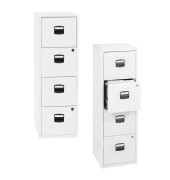H&auml;ngeregistraturschrank PFA4F-696 PFA 4, verkehrswei&szlig;, 4 Schubladen, 1-bahnig