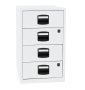 Standcontainer PFA4S-696 PFA, verkehrswei&szlig;, 4 Schubladen, Stahl, abschlie&szlig;bar