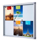 Schaukasten SL B1 SCSL6XA4, 6xA4, silber, magnetisch