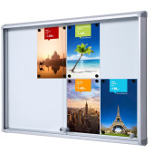 Schaukasten SL B1 SCSL8XA4, 8xA4, silber, magnetisch