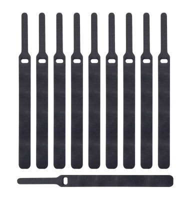 Klettbänder BASIC STRAPS schwarz