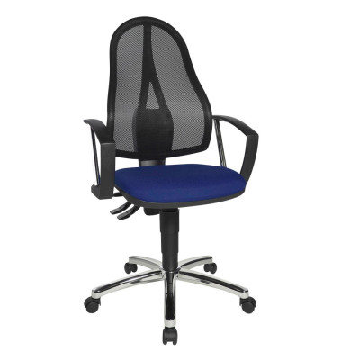 Topstar Point 60 Netz Plus Bürostuhl blau