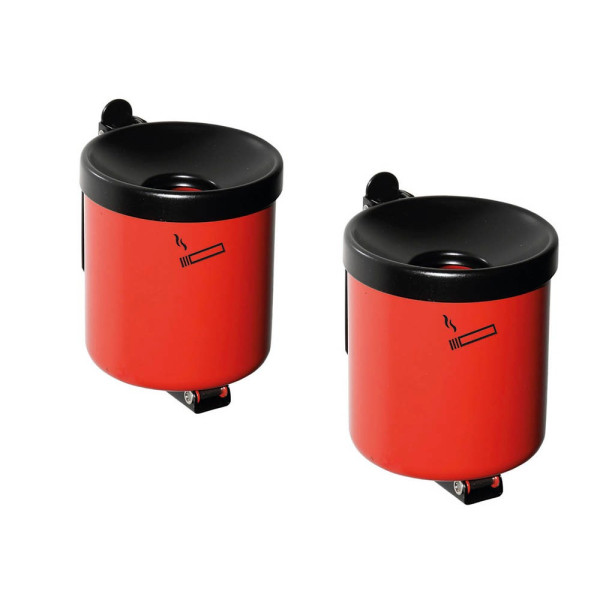 4260058010734 - Rondo junior Wandaschenbecher rot 4260058010734 2 Stück 4260058010734 - Rondo junior Wandaschenbecher rot 4260058010734 2 Stück