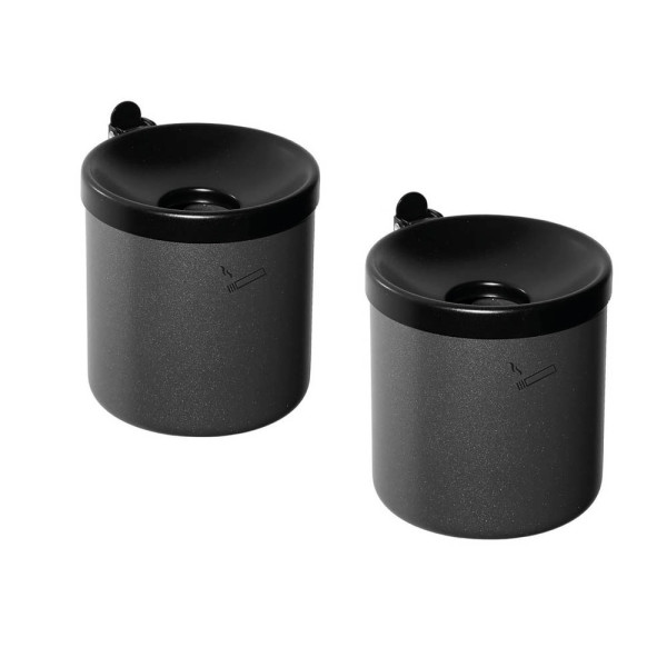 4260058010765 - Rondo junior Wandaschenbecher graphit 4260058010765 2 Stück 4260058010765 - Rondo junior Wandaschenbecher graphit 4260058010765 2 Stück
