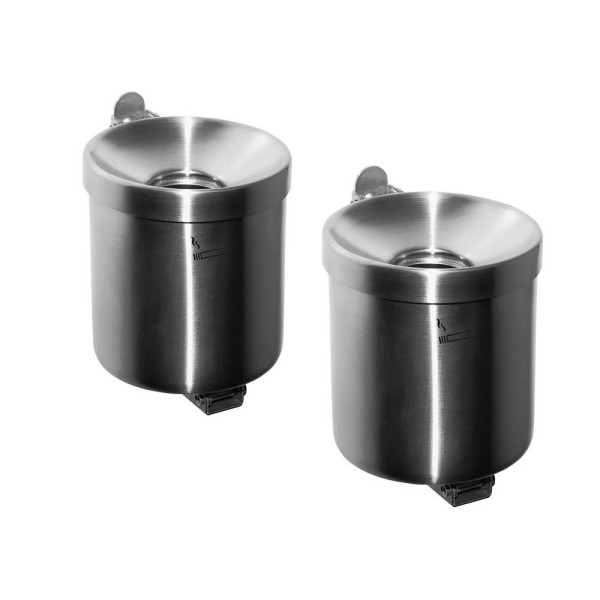 4260058010758 - Rondo junior Wandaschenbecher Edelstahl 4260058010758 2 Stück 4260058010758 - Rondo junior Wandaschenbecher Edelstahl 4260058010758 2 Stück