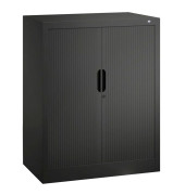Rollladenschrank Omnispace 324100S10061, abschlie&szlig;bar, 2 OH, schwarzgrau, 80x103x42cm (BxHxT)