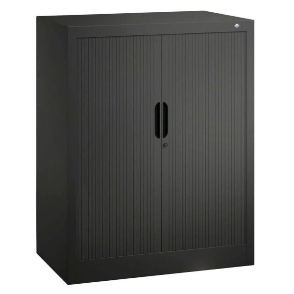 4050646266670 - CP Omnispace Rollladenschrank schwarzgrau 2 Fachböden 800 x 420 x 1030 cm