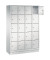 Schließfachschrank S 2000 Classic 8020-405, Metall, 4 Abteile mit 20 Fächern, abschließbar, 119x180cm (BxH), lichtgrau