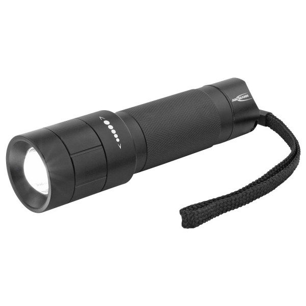 4013674118212 - M250F led Taschenlampe mit Gürtelclip mit Handschlaufe batteriebetrieben 260 lm 157 g - Ansmann