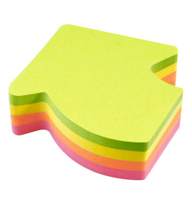 Haftnotizen 5827-39, Pfeil, 70x70mm, gelb/grün/pink/orange, Pfeil Haftnotizen 5827-39, Pfeil, 70x70mm, gelb/grün/pink/orange, Pfeil