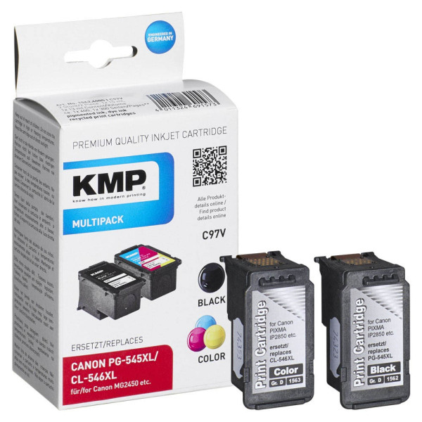 4011324691573 - MULTIPACK C97V - 2er-Pack - Hohe Ergiebigkeit - Schwarz Farbe (Cyan Magenta Gelb) - kompatibel - Tintenpatrone