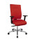 Bürostuhl Sitness 70, rot / silber, mit Armlehnen, bis 110kg