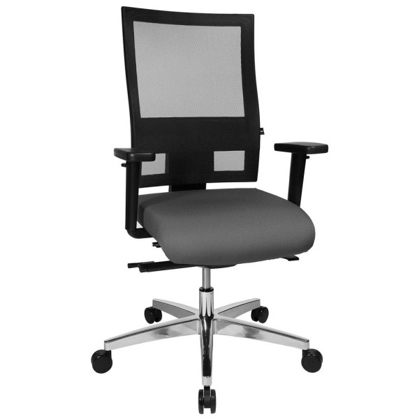 4014296559476 - Bürostuhl Sitness 60 anthrazit   silber mit Armlehnen bis 110kg 4014296559476 Topstar