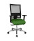 Bürostuhl Sitness 60, grün / silber, mit Armlehnen, bis 110kg