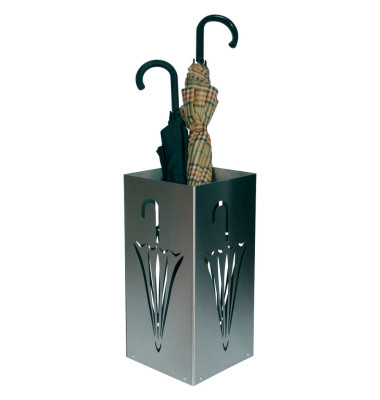 Schirmständer Umbrella 32668-MT, Edelstahl, eckig, silber