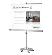 FRANKEN Stativleinwand 150 x 150 cm Projektionsfläche