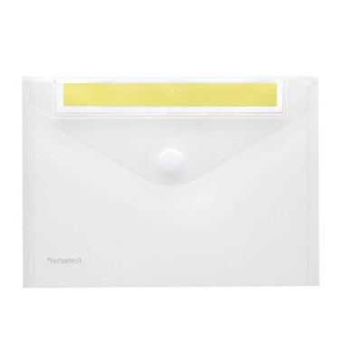 Dokumententasche Index 40162-04, A5, transparent, Polypropylen (PP), Klettverschluss