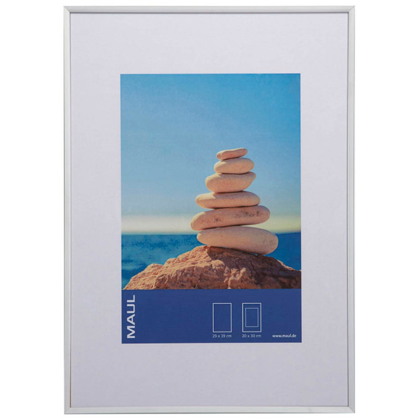 4002390066914 - MAULdesign 30 x 40 cm Bilderrahmen Silber Aluminium 1945805 308 (B) x 408 (T) x 135 (H) cm