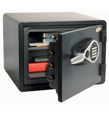 Feuerschutztresor FS1291E Titan Aqua 23 l 36kg schwarz mit Elektronikschloss Stahl