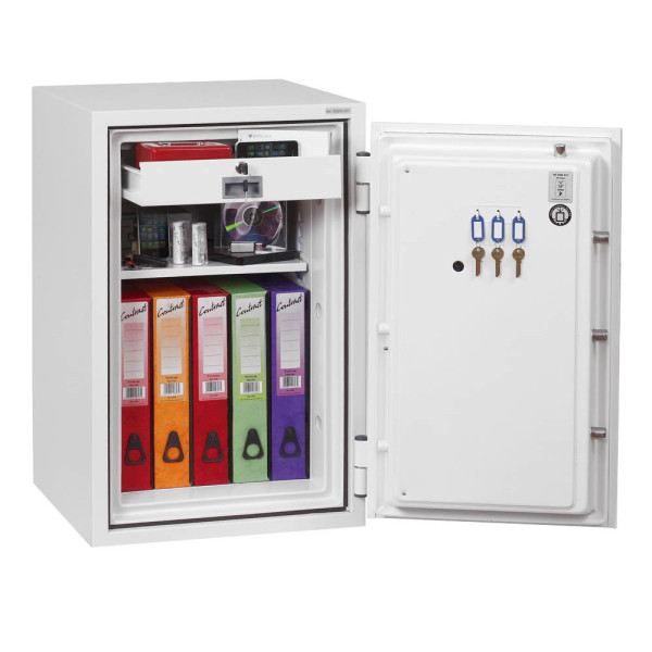 5032548000445 - Feuerschutztresor FS0442K FS0442K Fire Fighter II 84 l 120kg signalweiß mit Zylinderschloss Stahl 5032548000445 Phoenix Safe