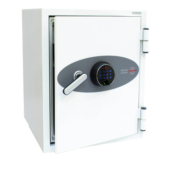 5032548001893 - Feuerschutztresor FS0441F FS0441F Fire Fighter II 63 l 93kg signalweiß mit Fingerabdruckschloss Stahl 5032548001893 Phoenix Safe