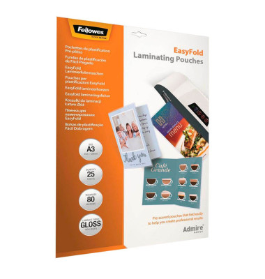 Laminierfolien Admire EasyFold 5602001, A3, 303x426mm, glänzend