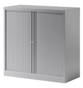 BISLEY Rollladenschrank silber 1 Fachboden