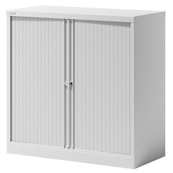 Bisley Rollladenschrank ESSENTIALS YETB10101SPWW696, abschließbar, 2 OH, verkehrsweiß, 100x100x47cm (BxHxT) 5020073786637 Bisley