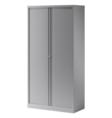 BISLEY Rollladenschrank silber 4 Fachböden