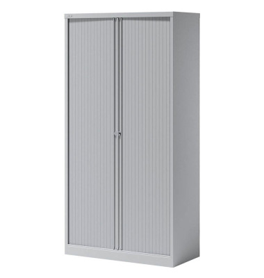 BISLEY Rollladenschrank grau 4 Fachböden