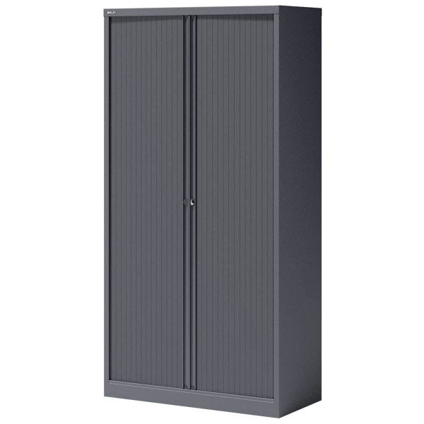 Bisley Rollladenschrank ESSENTIALS YETB10194S9634, abschließbar, 5 OH, anthrazitgrau, 100x197x47cm (BxHxT) 5020073793376 Bisley