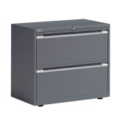 H&auml;ngeregistraturschrank BLYYESF0807634 ESSENTIALS, anthrazit, 2 Schubladen, 2-bahnig
