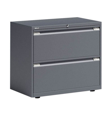 H&auml;ngeregistraturschrank BLYYESF0807634 ESSENTIALS, anthrazit, 2 Schubladen, 2-bahnig
