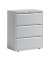 H&auml;ngeregistraturschrank BLYYESF0810645 ESSENTIALS, lichtgrau, 3 Schubladen, 2-bahnig