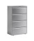 H&auml;ngeregistraturschrank YESF0813355 ESSENTIALS, silber, 4 Schubladen, 2-bahnig