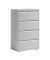 H&auml;ngeregistraturschrank YESF0813645 ESSENTIALS, lichtgrau, 4 Schubladen, 2-bahnig