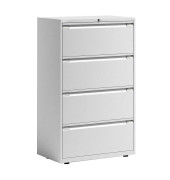 BISLEY Hängeregistraturschrank Essentials weiß 4 Schubladen