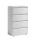 H&auml;ngeregistraturschrank YESF0813696 ESSENTIALS, verkehrsweiss, 4 Schubladen, 2-bahnig