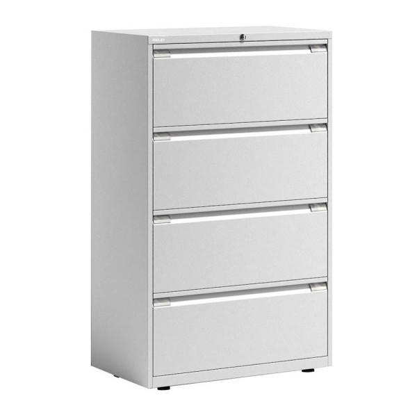 5020073788242 - BISLEY Essentials Hängeregistraturschrank verkehrsweiß 4 Schubladen 800 x 470 x 1300 cm 1 St