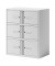 Schließfachschrank Essentials YELD0810696, Metall, 2 Abteile mit 6 Fächern, abschließbar, 80x100cm (BxH), weiß