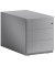 Rollcontainer BLYA79M7SSS355 Note, silber, 3 Schubladen, Stahl, abschlie&szlig;bar