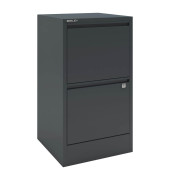 H&auml;ngeregistraturschrank HF2634 Home Filer, anthrazit, 2 Schubladen, 1-bahnig
