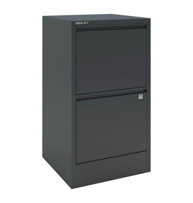 H&auml;ngeregistraturschrank HF2634 Home Filer, anthrazit, 2 Schubladen, 1-bahnig