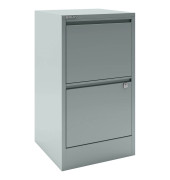 H&auml;ngeregistraturschrank HF2355 Home Filer, silber, 2 Schubladen, 1-bahnig