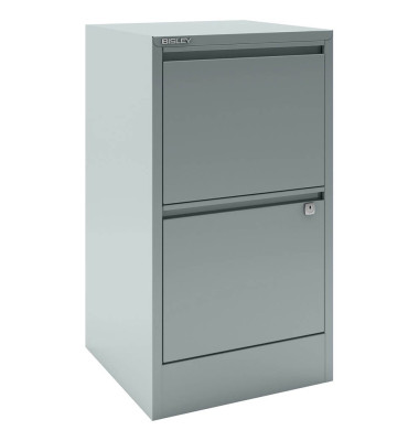 BISLEY Home Hängeregistraturschrank silber 2 Schubladen